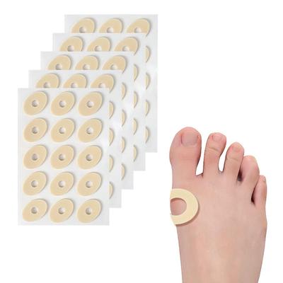 OptiPro Coussinets pour Cors et Plante du Pied, Soin, Anti-Friction, Ampoules, Protection, Cors, Soin, Pack de 75 (Petit ovale)