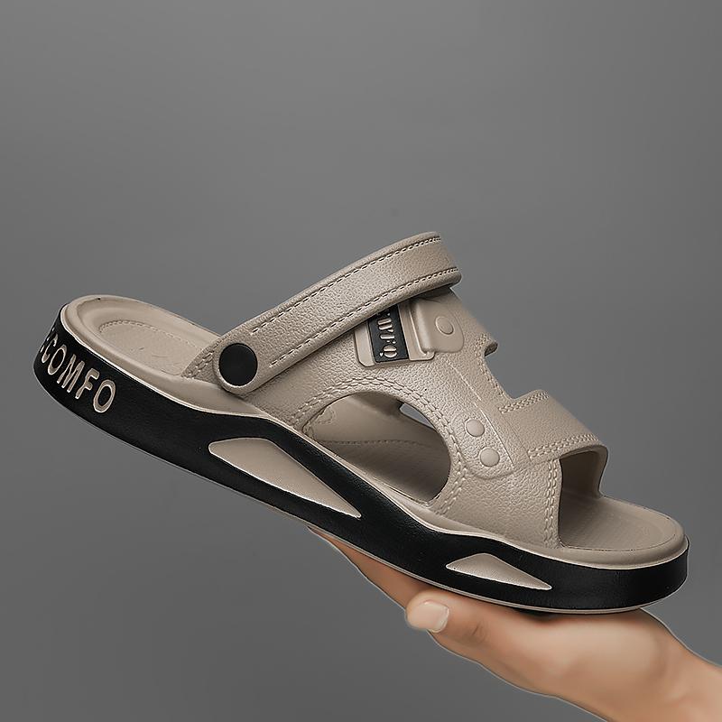 

Мужские сандалии из ЭВА, летняя одежда, повседневные тапочки двойного назначения, легкие износостойкие пляжные туфли, повседневные модные сандалии для мужчин 44-45