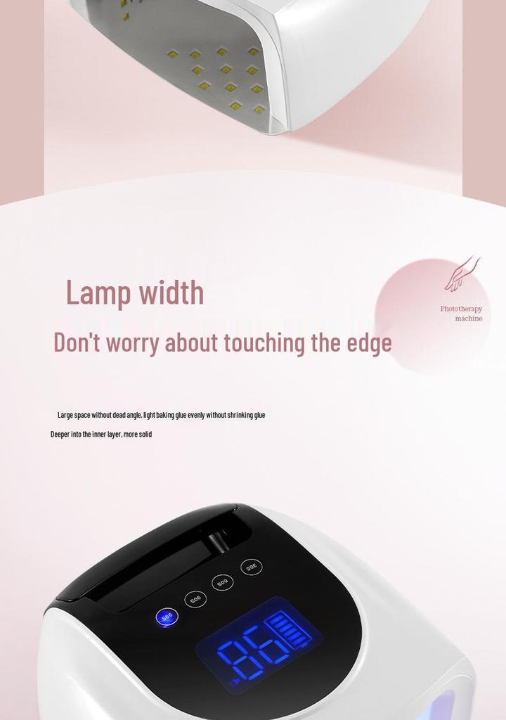 X30 Rechargeable 96W Portable Nail Gel Lamp - High Power Electroplated Nail Dryer
