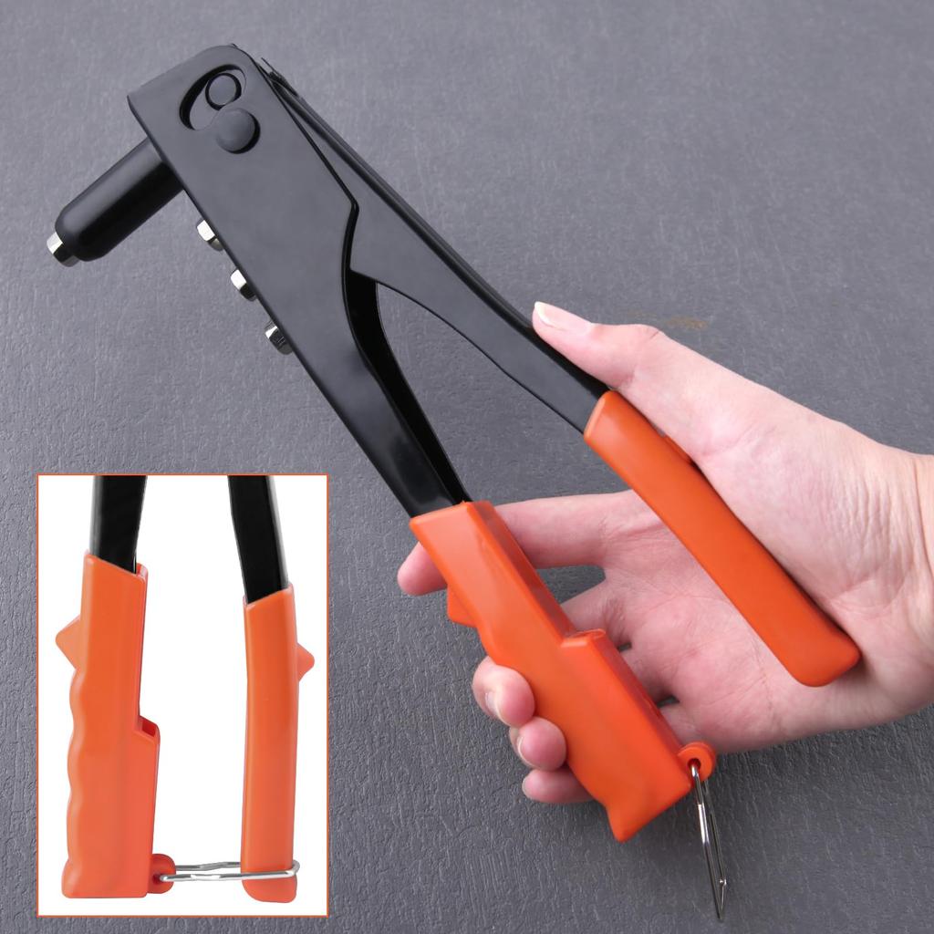 GOLD DEER Handnietzange Handniet 100 4 Austauschbare Nietzange Nietmutter Handblindnietwerkzeug Blindniet Nietmutter Popniet Entfernung für Zuhause