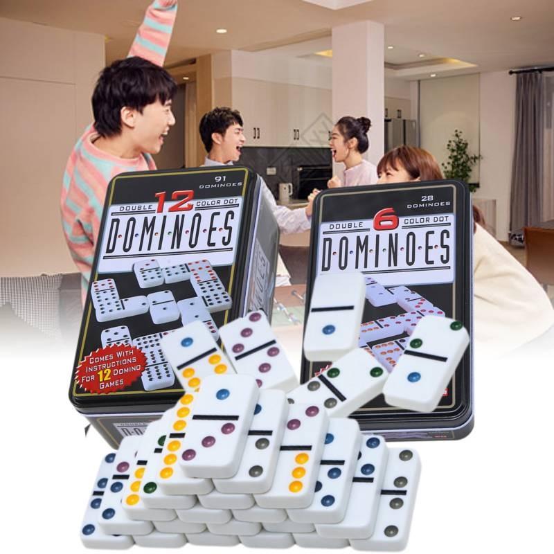 Domino Double Color 12 Party Game Leisure Entertainment Multiplayer Game Puzzle
