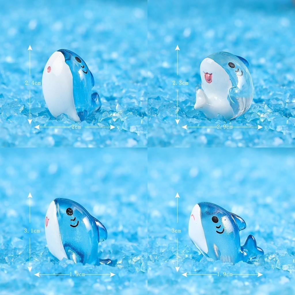 Cute And Playful Resin Shark Miniatures For Fairy Garden Or Aquarium Decorations