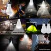 USB/Solar Charging Emergency LED Solar Bulb Sunlight Powered Lamps Waterproof Hanging Portable Bulb for Garden Hiking Camping