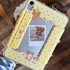 Cute Kawaii Bear IPad Pro 12.9 Inch Case With Stand Auto Sleep Side-Attach Detachable Y-Fold Design Air Mini