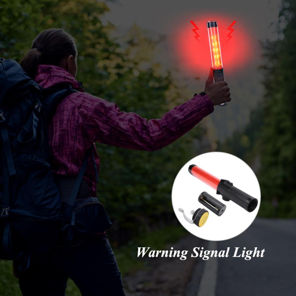 Flash Mode Traffic Baton Bright Light Flash Light High Visible Warning Stick  Night Patrol