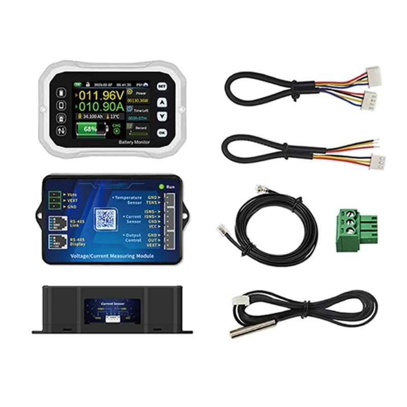 Neuer KH140F Batteriemonitor 0-120V Spannungs- und Stromtester Wohnmobile Batterie VA Coulomb-Zähler für Auto LKW Motorrad