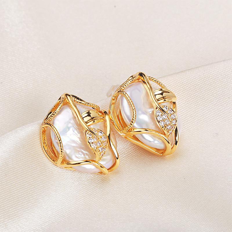 

Свадебные серьги из натурального пресноводного белого жемчуга, серебро 925 пробы, женские, круглые жемчужные серьги для невесты, изысканные ювелирные украшения, подарок жене, матери, для вечеринки