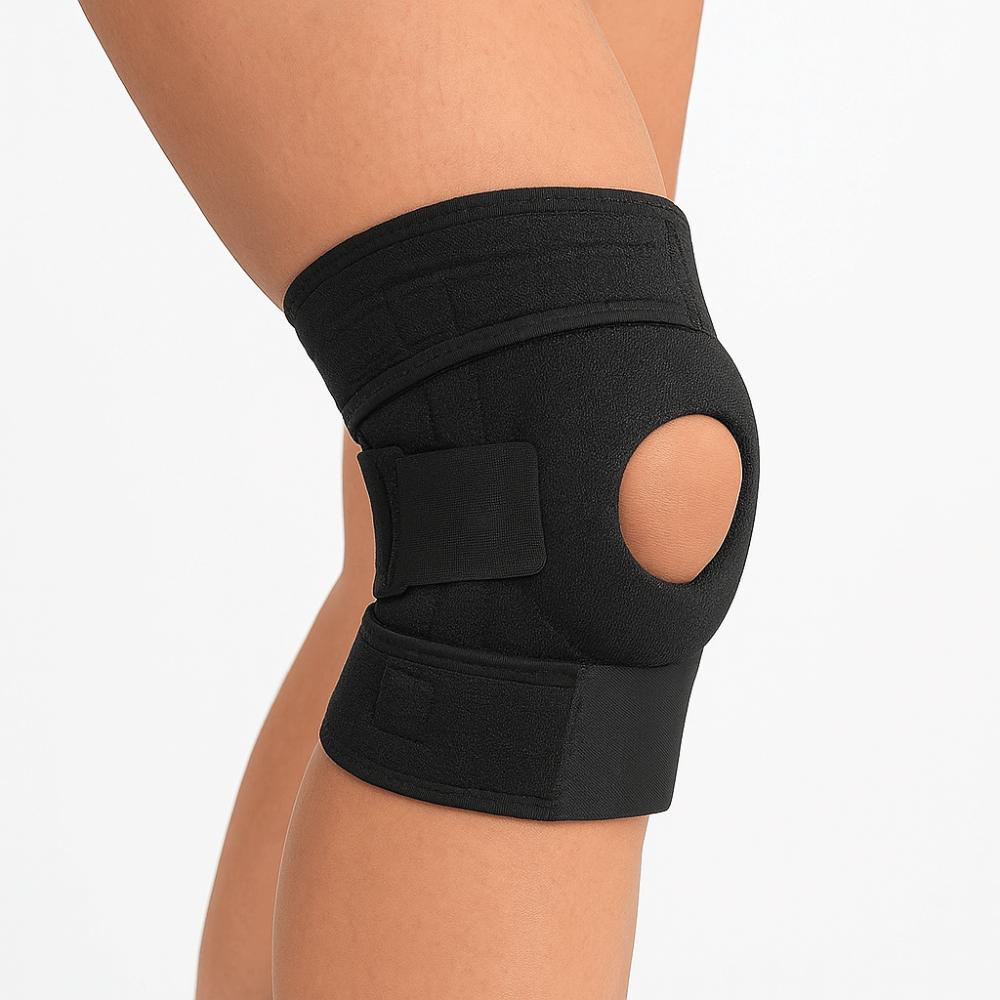 Anti-slip Silicone Strip Leg Brace Protector Patella Shock Absorption Fitness Knee Pad Women