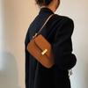 Trendy Lady Shoulder Bag PU Leather Solid Underarm Bag Daily Casual Commuting Bag Large Capacity Handbag