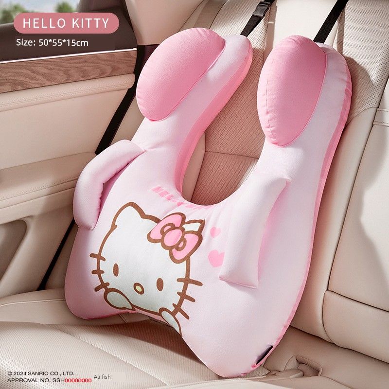 Cute Car Seat Belt Pillow, Kidsren's Rest Neck Pillow, Car Rear Seat Baby Sleeping Pillow, New Style, Removable and Washable