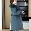 Winter New Cotton-padded Clothes, Hooded Removable Fur Collar Cotton Clothes, One Dress and Three Wear Versatile Women's Coats