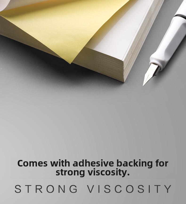 A4 Glossy Self-Adhesive Label Sheets (100-Pack) for Laser Printers, Non-Sticky Sub-Surface, Blank Stickers