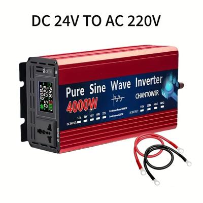 Pure Sine Wave Inverter 12V 220V 1000W-5000W DC 12v To AC 220v Power Supply Converter Car Solar Inverter