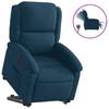Vidaxl Electric, Lift-Up Recliner, Blue, Velvet
