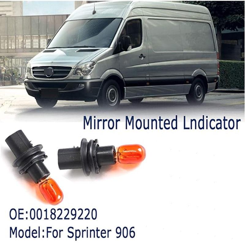 Car Accessories Mirror Indicator Lamp Bulb 0008201277 For BENZ Sprinter W906 Mirror Light Turn Signal Corner Light Bulb 2 pieces
