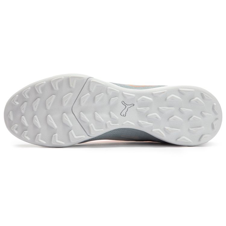 Puma Ultra 1.4 Pro Cage Round Toe Lace-Up TF (Rubber Studs) Soccer Shoes Men Soccer Shoes Silver Orange 106721-01