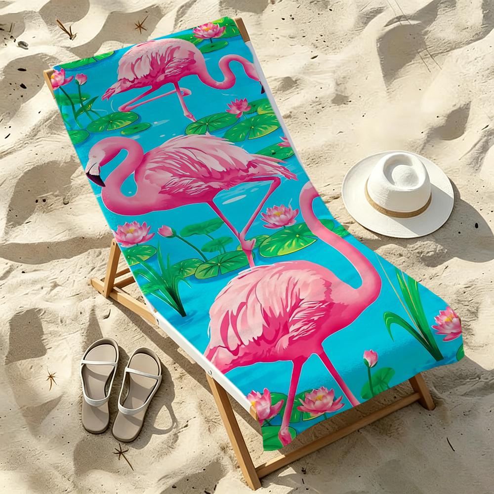 Flamingo süß Handtuch Strand Schnelltrocknend Weich Poolhandtücher Geschenk für Reise Fitnessstudio Dusche Camping Sport