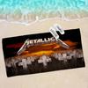 Retro Popular M-metallicaS Band Microfiber Printed Beach Towel Mountain Climbing Yoga Beach Swimming Running Absorbent Towel