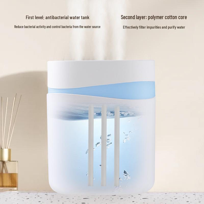 Multi-Function USB Humidifier & Aroma Diffuser with Air Purifier and Atmosphere Light for Home, Office, and Dorms.