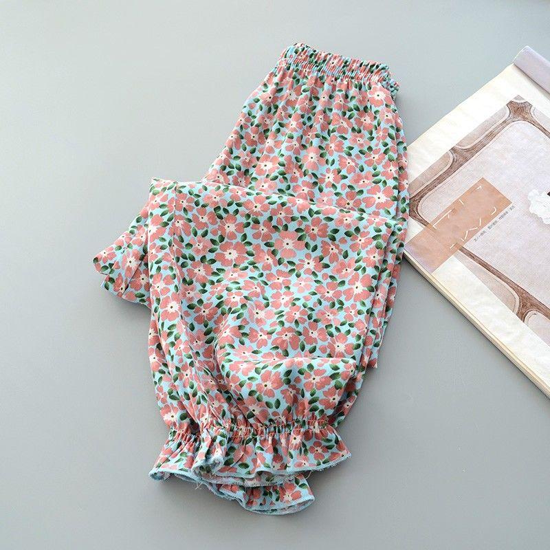 Girls' Summer Thin Mosquito Repellent Pants for Small and Medium-sized Children Baby Girls' Summer Outerwear Pants