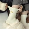 Australian Women's Winter Velvet Socks: Warm, Heat-Storing, Thick, Long, Plush, Cute, Furry, Embroidered.