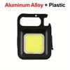 Portable COB LED Flashlight Mini Keychain Light USB Rechargeable Aluminum Alloy Searchlight For Outdoor Camping Fishing Lamps