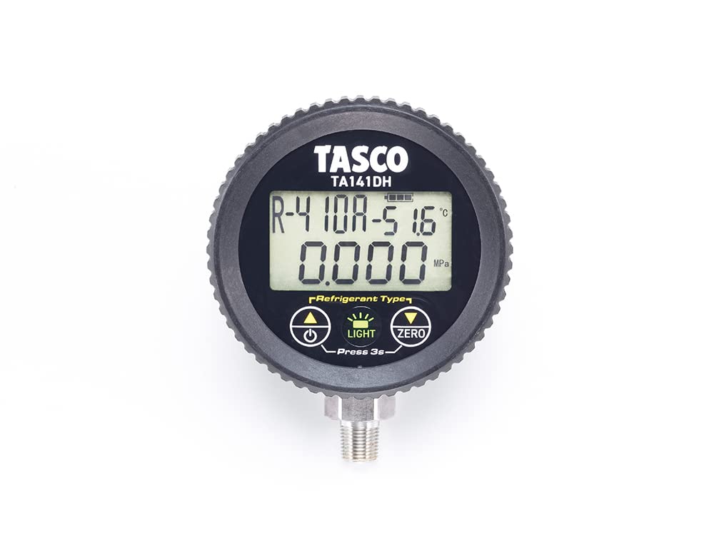 Ichinen TASCO Digital Compound Pressure Gauge TA141DH Black
