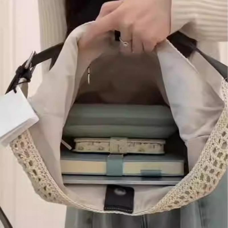 Pleciona Torba Tote dla Kobiet 2025 Nowa Letnia Słomkowa Torba Plażowa Torebka Torba na Ramię Crossbody Duża Pojemność Portfel do Pracy
