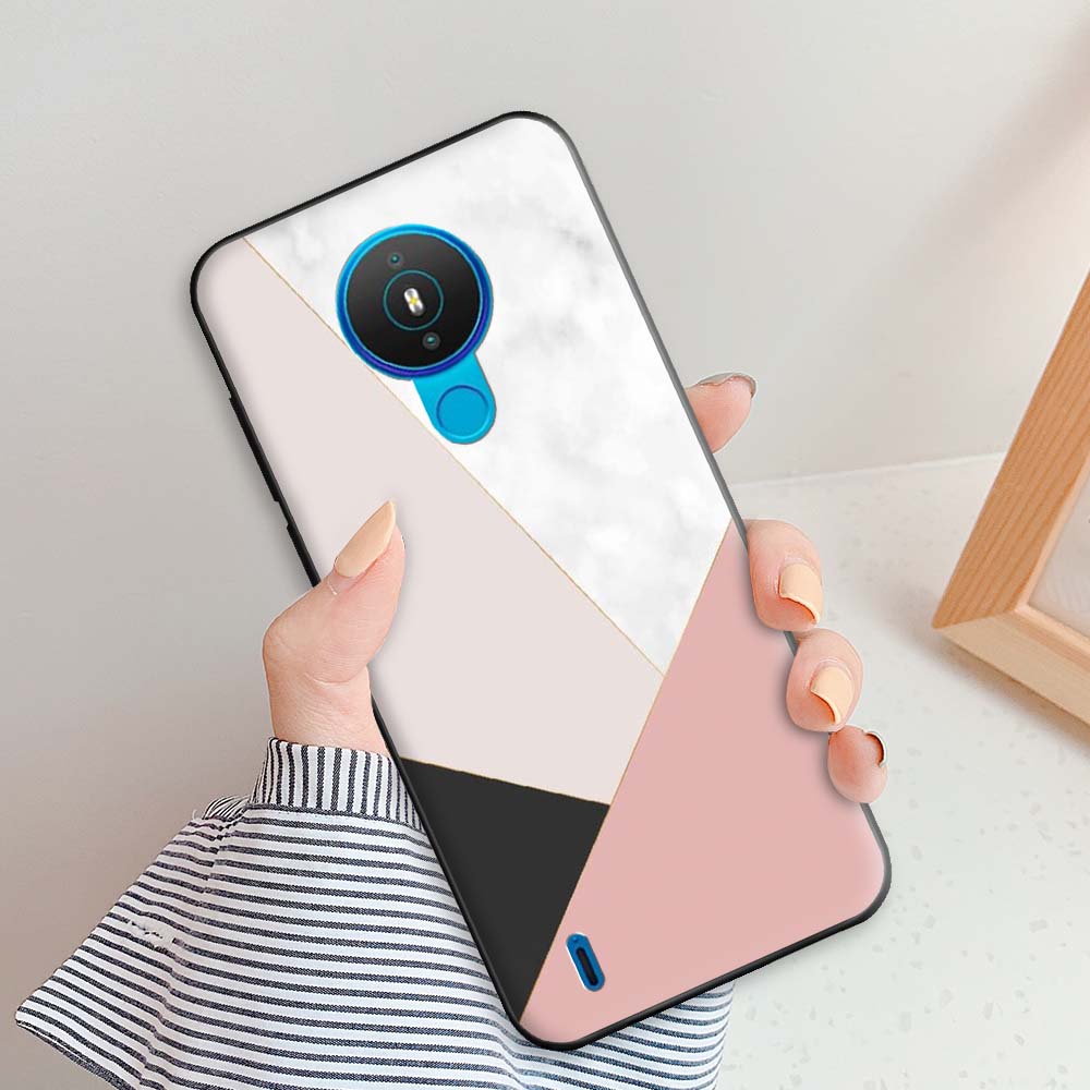 For Nokia 1.4 Case Nokia 3.4 Fashion Marble Cases For Nokia 7.2 Nokia 5.4 Nokia 6.2 Protective Silicone Back Cover Shell Bumper