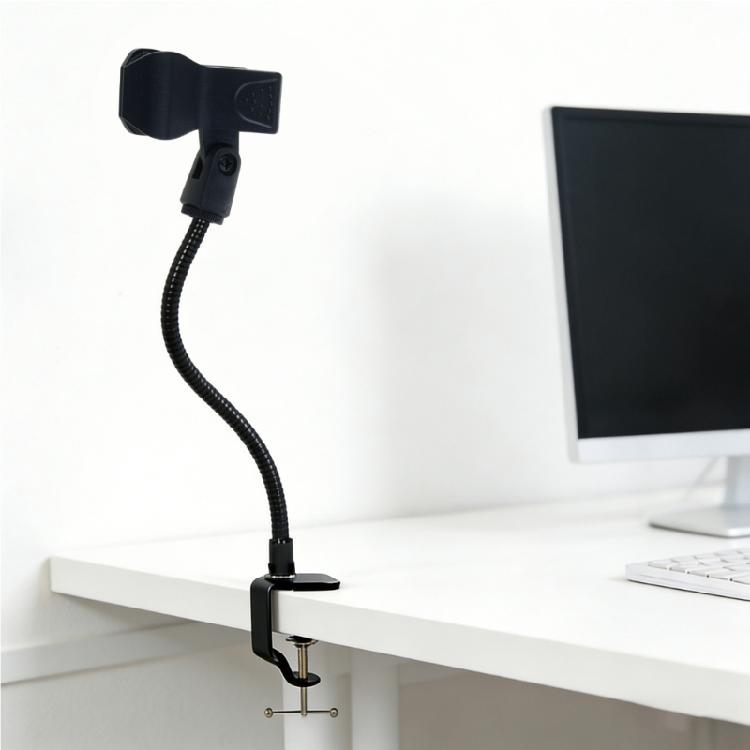 Flexible Positioning Microphone Holder Gooseneck Stand Stable Support Heavy Microphones For Performers Guitarists