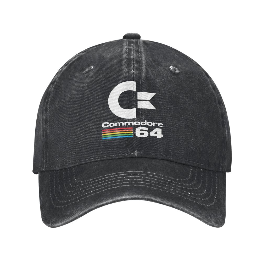 Commodore 64 Denim Fabric Cap Casual Baseball Caps Adjustable Hat Summer Unisex Baseball Hats