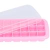 24‑Grids Ice   Tray with Lid Food Grade Silicone   Ice Mold Tray for Home Bar Use