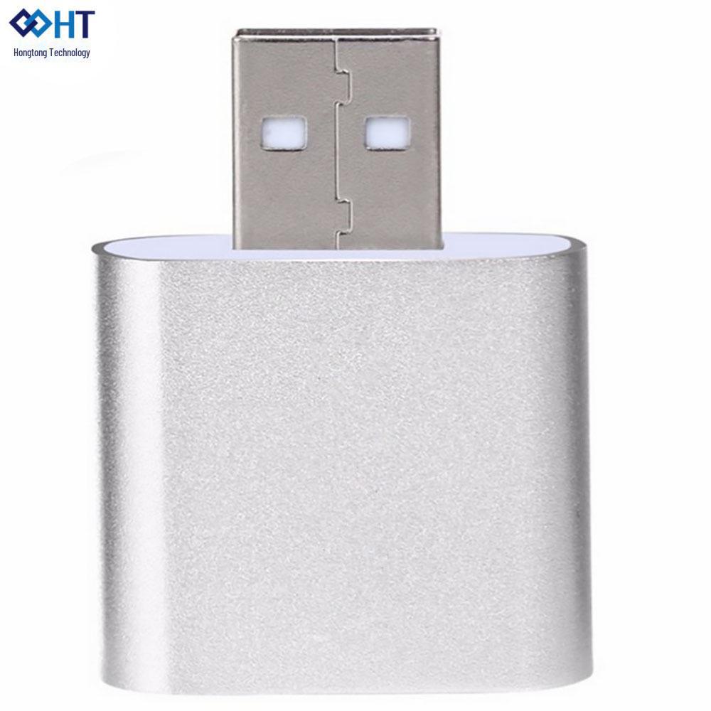 USB 7.1 Soundkarte aus Aluminiumlegierung für Audio-Listening und Live-Anrufe