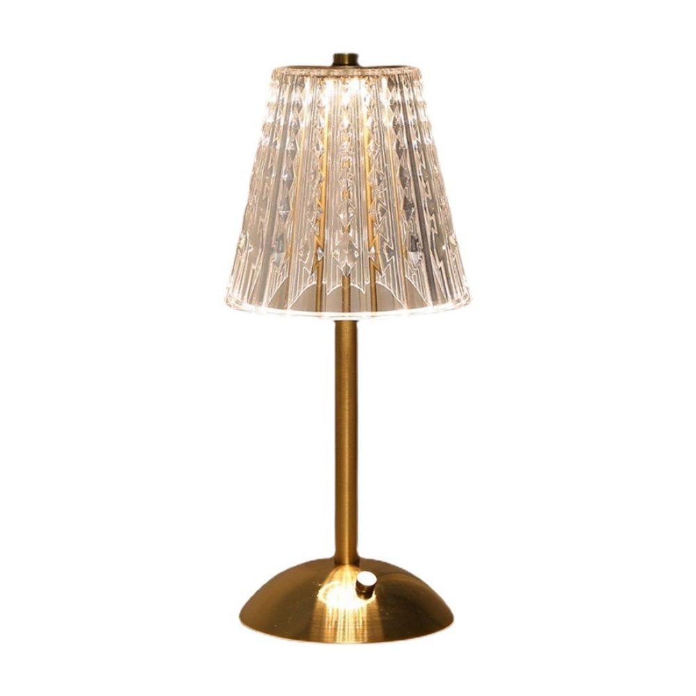 Crystal Lamp 3 Colors LED Crystal Table Lamp Dimmable Rechargeable Romantic Wireless Creative Acrylic for Bedroom Living Room