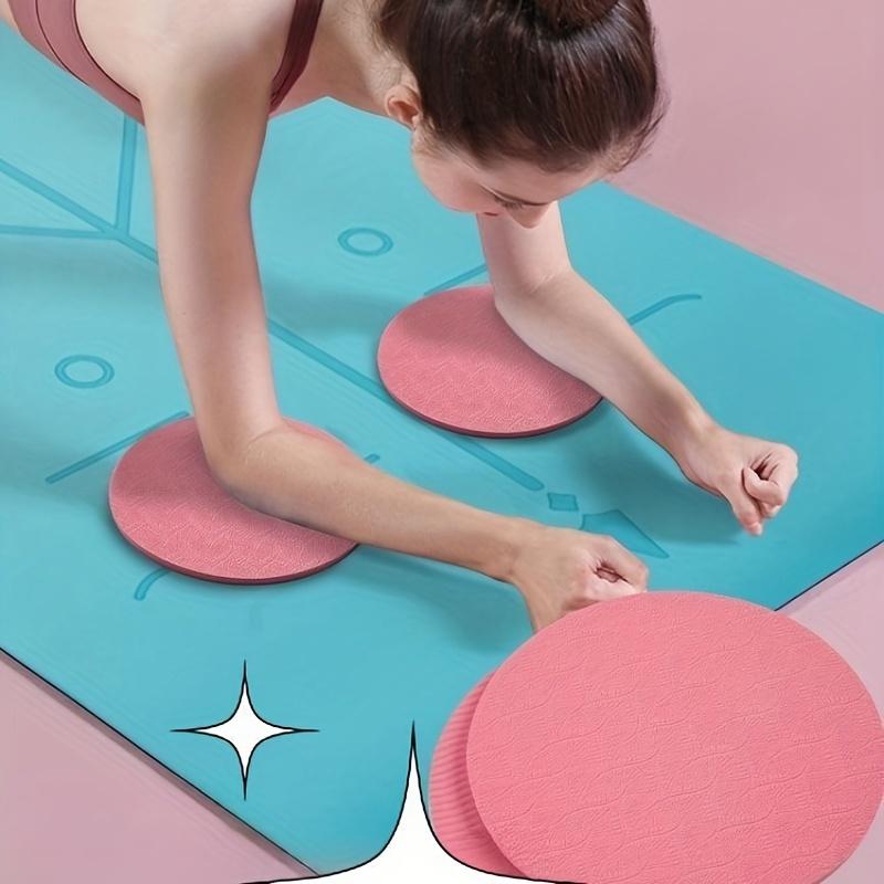 2Pcs Solid Color TPE Knee Pads - Plank Supports Balance Pad, Abdominal Wheel Fitness Cushion For Knee Elbow Protection