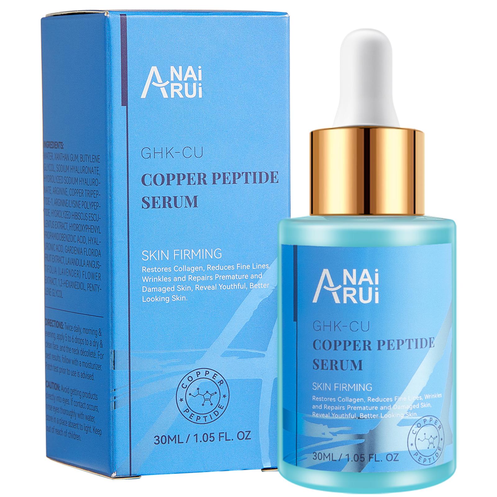 ANAiRUi Copper Peptide Serum 30ml, Hyaluronic Acid Nourishing Facial Essence