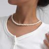 Elegant Irregular Imitation Zircon Choker Necklace Women Bride Multilayer Clavicle Chain Aesthetic Neck Zircon Wed Accessories