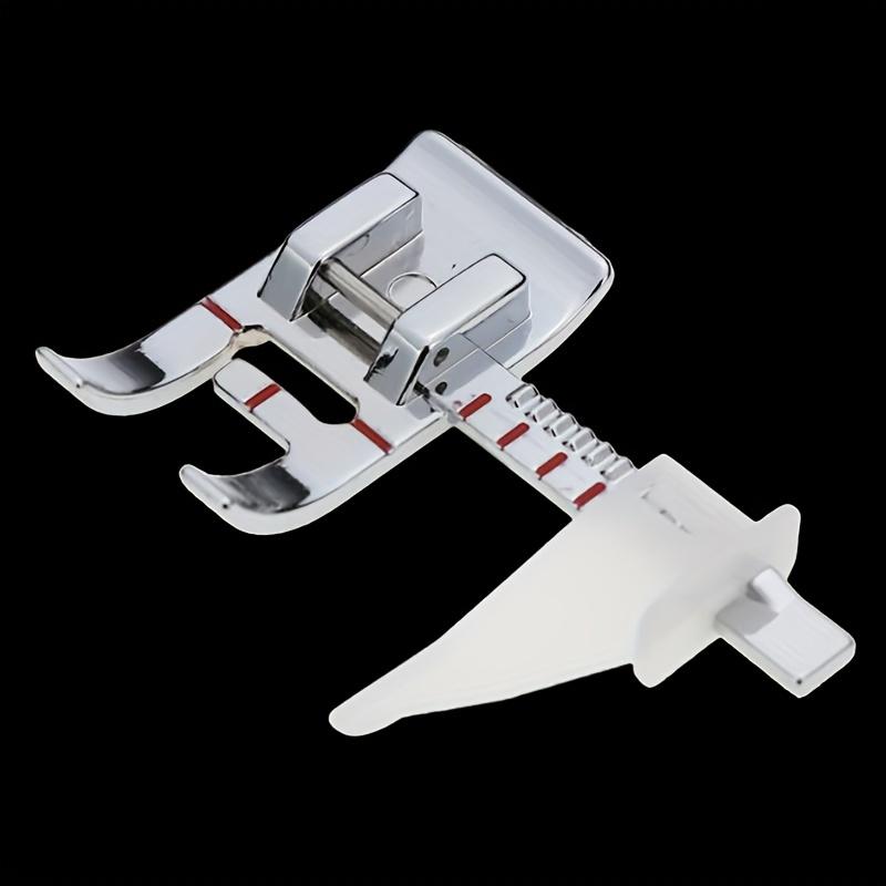 1pc Sewing Machine Presser Foot White with Ruler Guide for Home Use - Home Crafting Tool with Measurement Markings, Sewing Machine Accessories