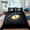 Sada povlaku na peřinu Ohnivý drak Magická dinosauří ložní sada Vzor zvířat z džungle Styl divoké zvěře King Size Polyesterový povlak na přikrývku