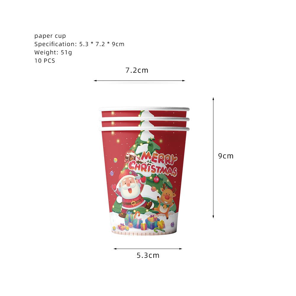 Weihnachtsthema Dekoration Weihnachtsmann Weihnachtsbaum Baby Elch Flagge Kuchen Ornament Verkleiden Kreative Figur