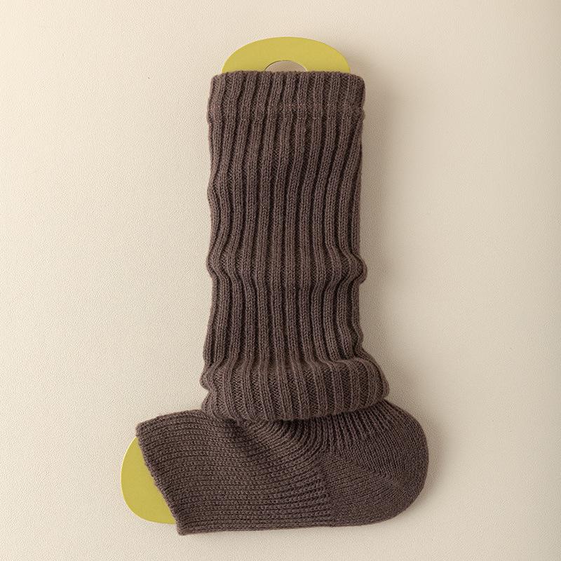 Y2K Women's Fur Knitted Leg Warmers - Thick Winter Wool Socks for Snow Boots