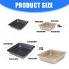 Pack of 3 Scratch Resistant Square Pan Food Grade Carbon Steel Easy Cleaning Baking Mold for Family Kitchens