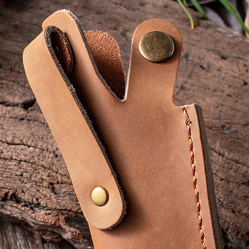 PU Leather Sheath Holder For Knife Flashlight Tool Belt Loop Case Camping Outdoor Carry Holster Tactical Equipment Hunting Gear Multipurpose Pouch