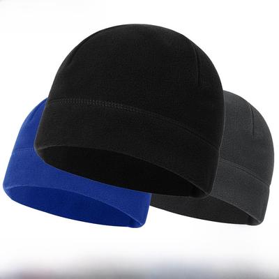Bonnet de cyclisme unisexe coupe-vent en polaire pour l'automne et l'hiver