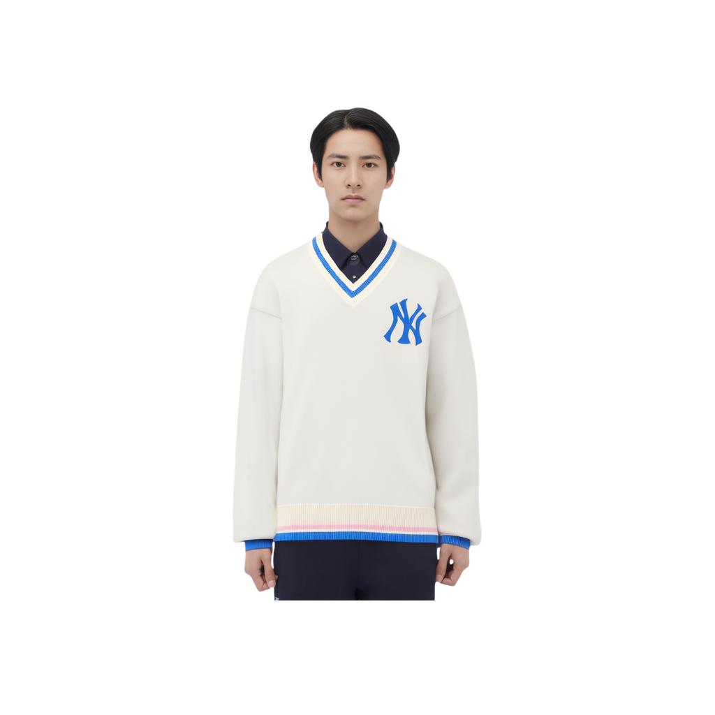 New MLB SS24 Knitwear Unisex Dark Cream 3AKPV0141-50CRD