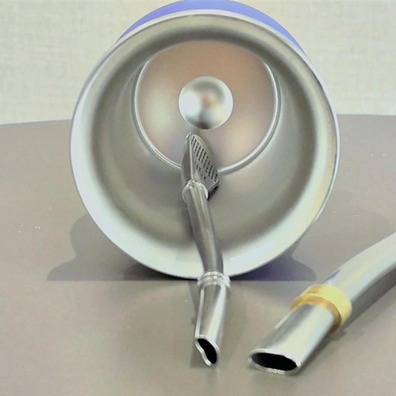 1 Set Yerba Mate Cup 304 Stainless Steel Double Wall 8oz Yerba Mate Gourd Cup With Straw Spoon And Cleaning Brush Teaware Sets