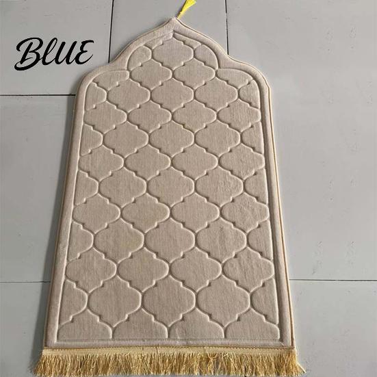 Strapazierfähige Bodenmatte für Kinder Rutschfeste Unterseite Teppich Verdickt Islamisches Gebet Elegantes Design Herren Damen