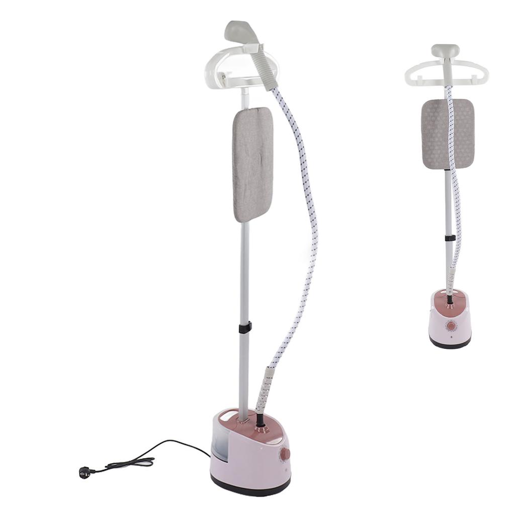 Standing Fabric Steam Iron with Hanger Pink 2000W   Powerful Garment Steam Iron for Home
