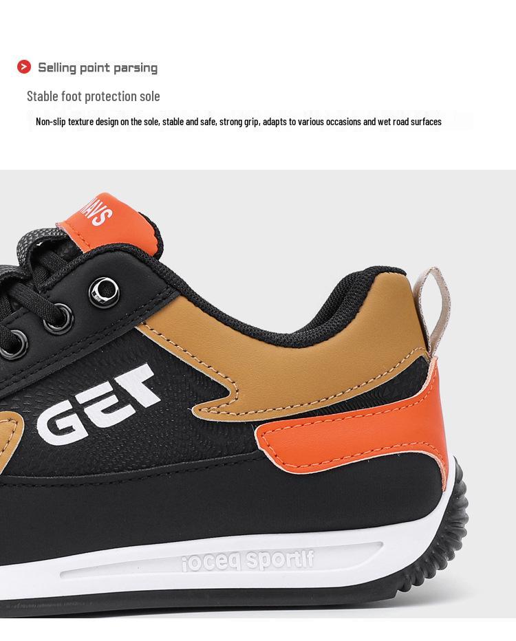 Herren 2025 Sommer Leder Slipper Sneaker: Atmungsaktive, lässige, vielseitige Sport-Skateschuhe