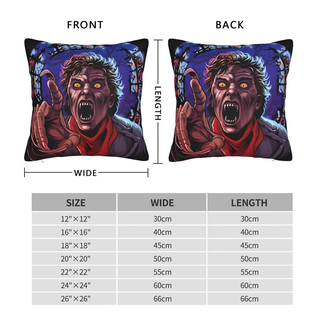 Pillow Cover Horror Film Frighteds Nights Cute Funny Pillow Case For Sofa Home Decor Pillowcases